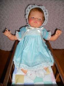 Vintage Thumbelina Baby Doll OTT 19 Ideal Original Mech Knob Works 
