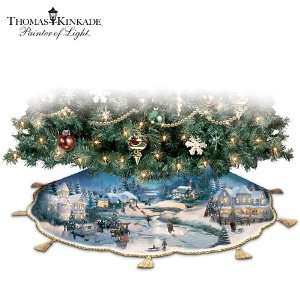 Thomas Kinkade Holidays To Remember Illuminated Tree Skirt: Christmas 