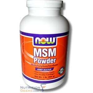  Now MSM Powder, 1 Pound: Health & Personal Care