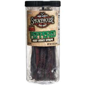 Jack Links Smokehouse Peppered Beef Jerky Strips, 30 ct  