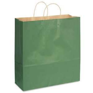   18 x 7 x 19 Jumbo Green Tinted Shopping Bags