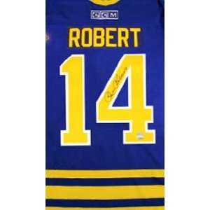  RENE ROBERT Buffalo Sabres autographed Retro Hockey Jersey 