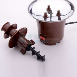 HOT Taintless Steel 3 Tier Chocolate Fountain Fondue  
