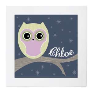  Chloe and the Owl 20x20 Gallery Wrapped Canvas: Baby