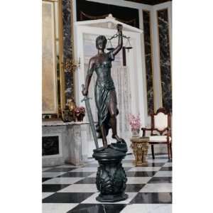   58 Bronze Finish Greek Goddess Of Justice Statue Sculpture Figurine