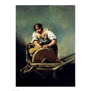  The Knife Grinder Finest LAMINATED Print Francisco De Goya 