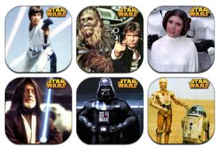 Set Star Wars Coasters Darth Vader Han Solo Beermat  