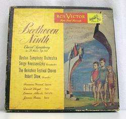 RCA Victor Red Seal Records Beethoven Ninth 45 rpm  