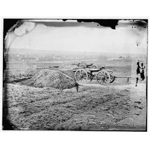  Fredericksburg,Virginia. View of town from Tylers Battery 