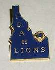 Lions Club Pin Idaho State Map Blue Enamel Tie Tack Back 1960s ?