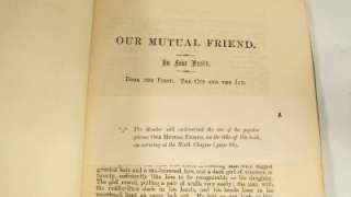 Our Mutual Friend Charles Dickens Serial Ed 1st 1864  