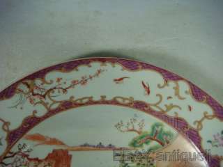 Rave chinese gilded rose medallion porcelain plate  