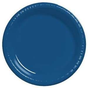  Premium 10 inch Plastic Plates, Navy Blue: Kitchen 