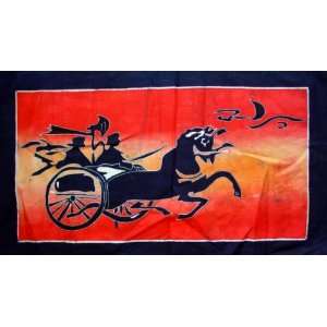  Chinese Art Batik Tapestry Qin Dynasty Chariot Everything 