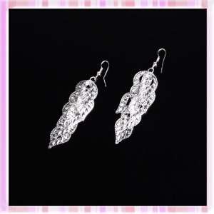   Shape Silver Plated Metal Tassels Swing Earring 1 Pair P1068: Beauty