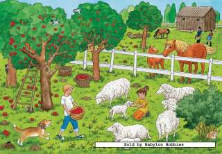   Ravensburger 20 pieces jigsaw puzzle A Day on the Farm (2x) (091645