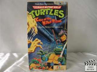 TMNT   Case of the Killer Pizzas VHS 012232731430  