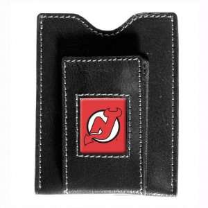  New Jersey Devils Black Leather Money Clip & Card Case 