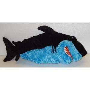  16 Black & Blue Shark; Plush Stuffed Toy; 16 Shark: Toys 