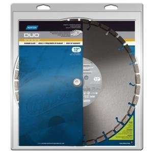 Norton Duo Diamond Blade, 1 Arbor, Waterproof, 12 Diameter X 0.110 