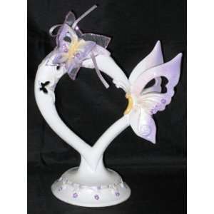  Lavender Butterfly Cake Topper: Kitchen & Dining