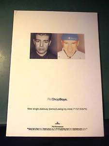 Pet Shop Boys JEALOUSY Counter Stand 21x30cm  