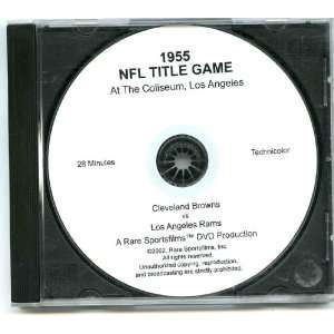  1955 NFL Title Game Browns Vs Rams DVD 