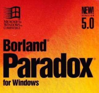 Borland Paradox 5.0 w/ Manual PC relational database  