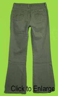 Bongo sz 9 Juniors Womens Olive Green Khaki Pants Casual 6F26  