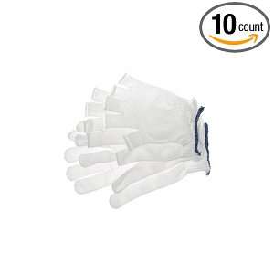 Berkshire BCR Polyester Half Finger Cleanroom Glove Liners, Regular 