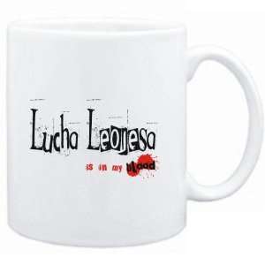   Mug White  Lucha Leonesa IS IN MY BLOOD  Sports