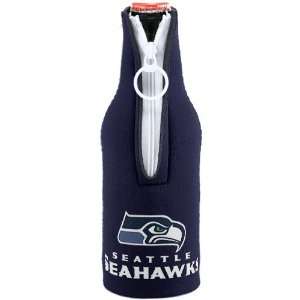  Seattle Seahawks Navy Neoprene Bottle Coolie Sports 