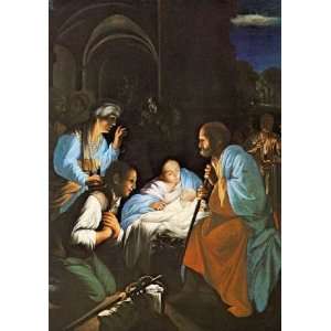   painting name The Birth of Christ, by Saraceni Carlo