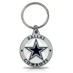  NFL Dallas Cowboys Logo Metal Key Chain, Official Licensed 
