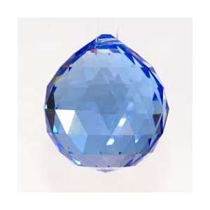  40MM VINTAGE CRYSTAL BLUE FENG SHUI BALL: Patio, Lawn 