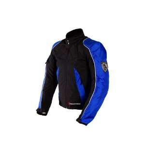  Dragon Rider Covert Textile Motorcycle Jacket   Blue 