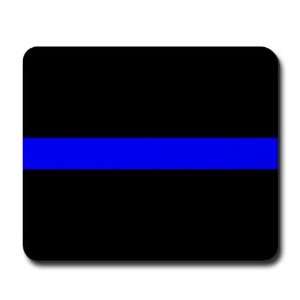    Thin Blue Line Police Mousepad by CafePress: Office Products