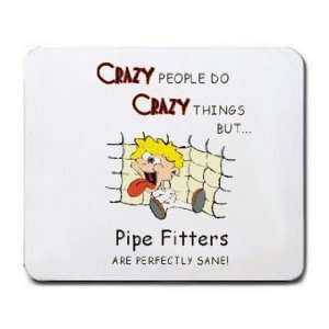 CRAZY PEOPLE DO CRAZY THINGS BUT Pipe Fitters ARE PERFECTLY SANE 