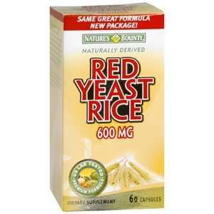  NATURES BOUNTY RED YEAST RICE 600MG 6204 60CP by NATURES BOUNTY 