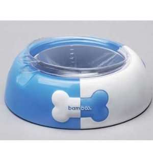   Feed & Toss 30oz Blue Dog Bowl with 2 Disposable Liners: Pet Supplies