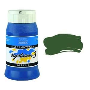  Daler Rowney System 3 Acrylic   500 ml Jar   Sap Green 