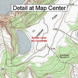   Map   Double Lakes, Texas (Folded/Waterproof)