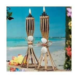  2 Tabletop Bamboo Citronella Torches Toys & Games