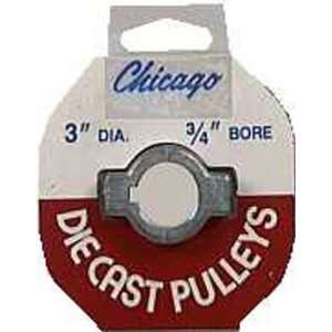  Chicago Die Casting 300A7 3x3/4 Pulley Industrial 