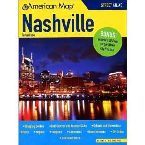   American Map 608832 Nashville Tennessee Street Atlas