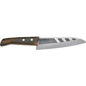 Boker Cera Titan Utility Knife 5 7/8 Blade, Ziracote Wood Handles 