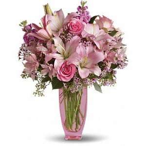  Telefloras Pink Pink Bouquet with Pink Roses Patio, Lawn 
