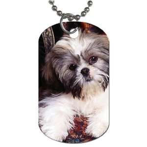  Shih tzu puppy Dog Tag with 30 chain necklace Great Gift 