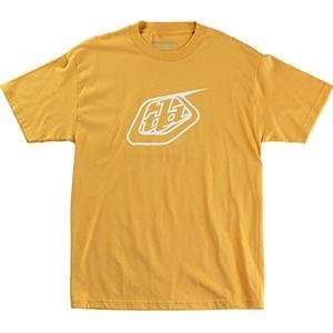  Troy Lee Designs Logo T Shirt   Large/Mustard: Automotive