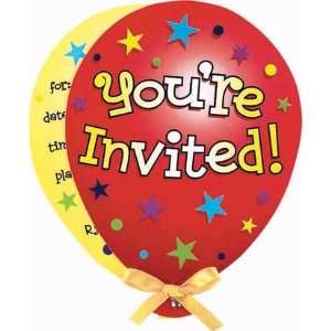  Balloon Bedazzle Party Invitations 8ct: Toys & Games